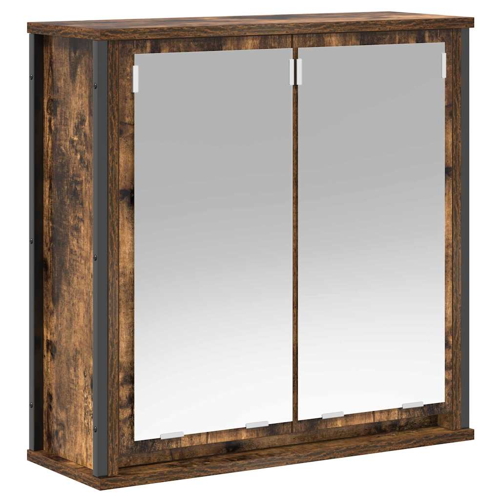 Bathroom Furniture Set with Shelf 5 pcs Brown Engineered wood