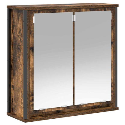 Bathroom Furniture Set with Shelf 5 pcs Brown Engineered wood