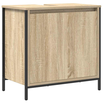 2 Piece Bathroom Furniture Set Sonoma Oak Engineered Wood