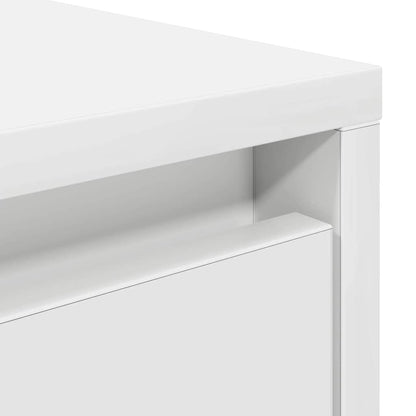 Coffee Table with Drawers White 100x100x40 cm