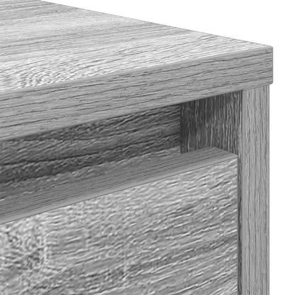 Coffee Table with Drawers Grey Sonoma 70.5x70x40 cm