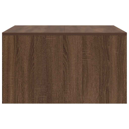 Coffee Table with Drawers Brown Oak 70.5x70x40 cm