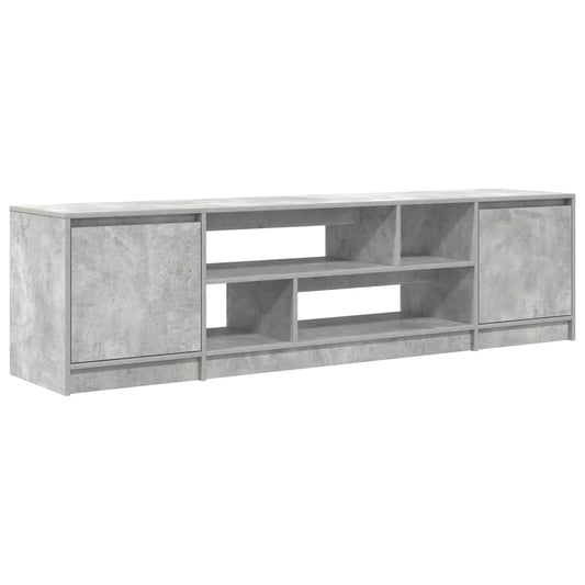 TV Cabinet Concrete Grey 188.5x41x50 cm Engineered Wood