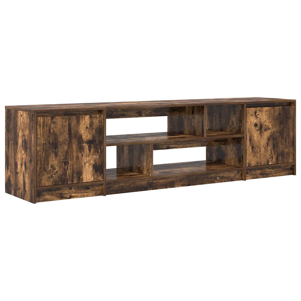 TV Cabinet Smoked Oak 188.5x41x50 cm Engineered Wood