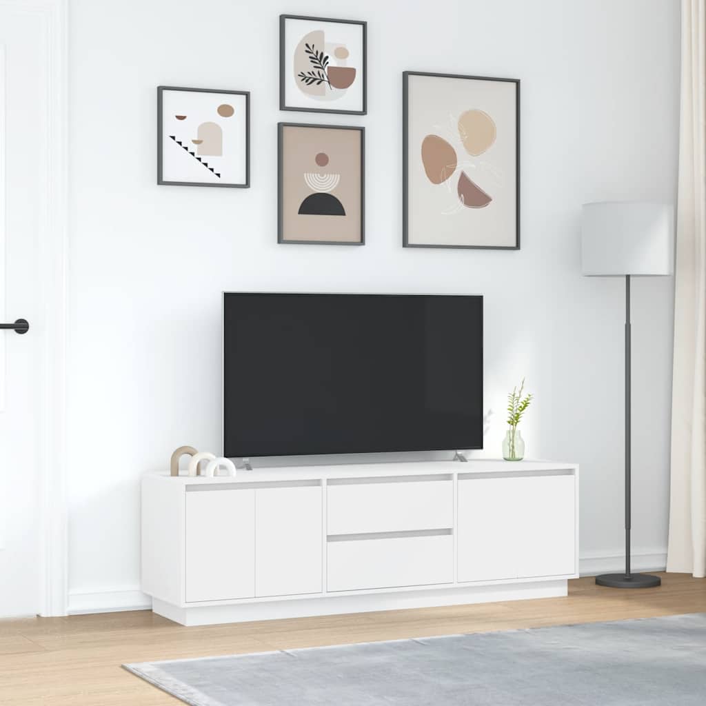 TV Cabinet | White | Engineered wood | Medium | TV Cabinet | Rectangular