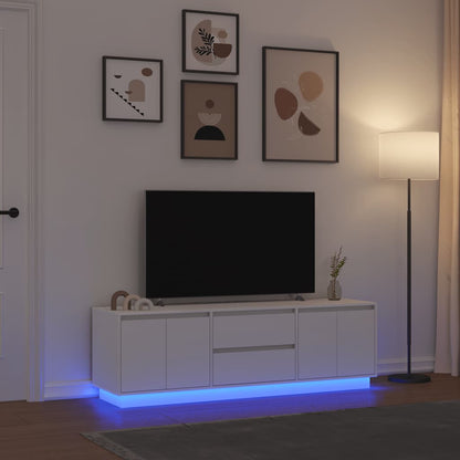 TV Cabinet | White | Engineered wood | Medium | TV Cabinet | Rectangular