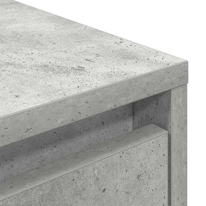 TV Cabinet with LED Lights Concrete Grey 160.5x41x50 cm
