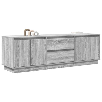 TV Cabinet with LED Lights Grey Sonoma 160.5x41x50 cm