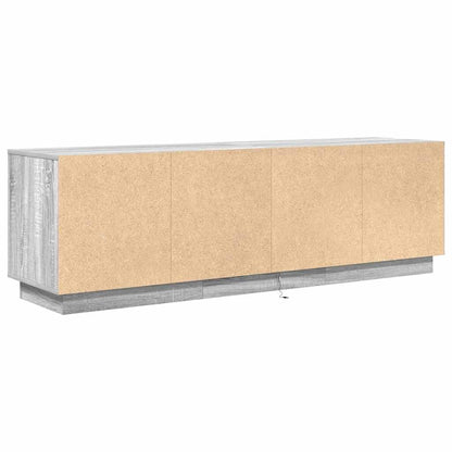TV Cabinet with LED Lights Grey Sonoma 160.5x41x50 cm