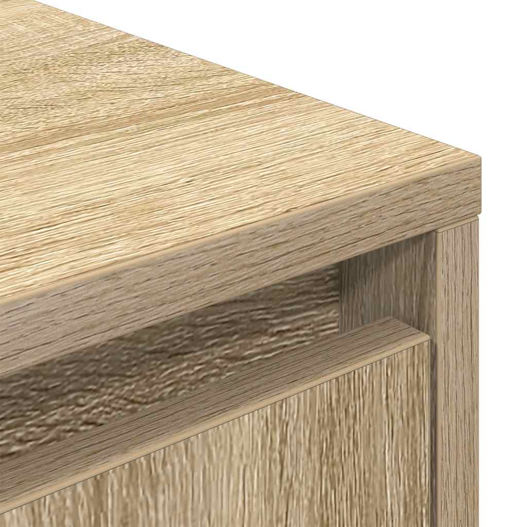 TV Cabinet with LED Lights Sonoma Oak 193,5x41x50 cm