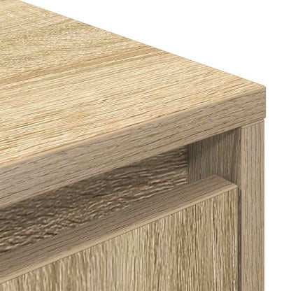 TV Cabinet with LED Lights Sonoma Oak 193,5x41x50 cm