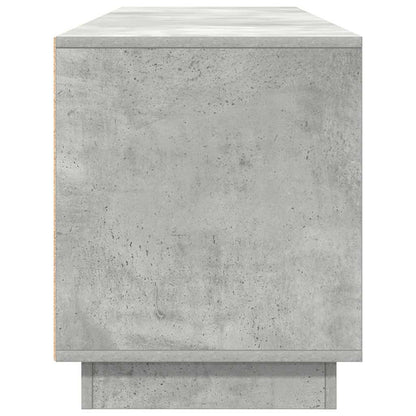 TV Cabinet with LED Lights Concrete Grey 193.5x41x50 cm