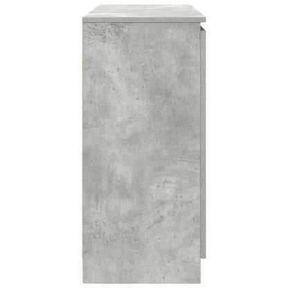 Sideboard with Drawers Concrete Grey 100.5x35x76 cm Engineered Wood