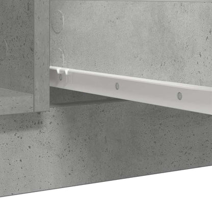 Sideboard with Drawers Concrete Grey 100.5x35x76 cm Engineered Wood