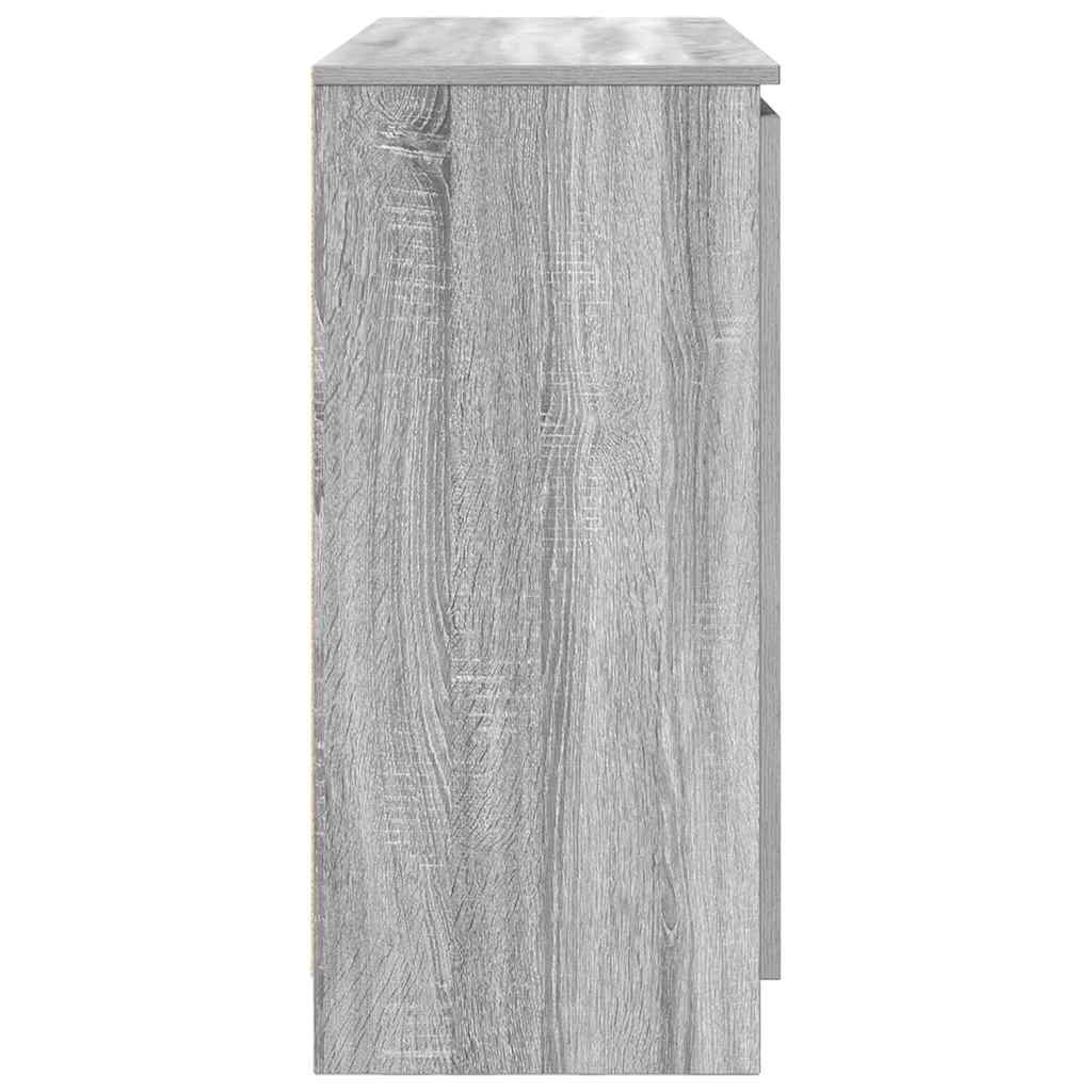 Sideboard with Drawers Grey Sonoma 100.5x35x76 cm Engineered Wood