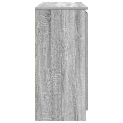 Sideboard with Drawers Grey Sonoma 100.5x35x76 cm Engineered Wood