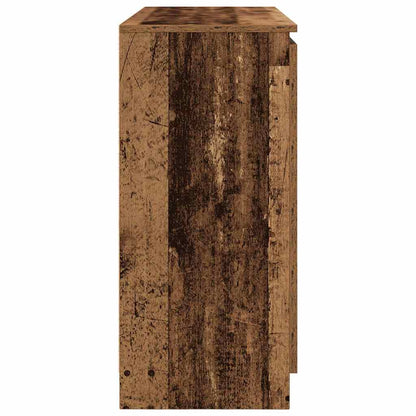 Sideboard with Drawers Old Wood 100.5x35x76 cm Engineered Wood