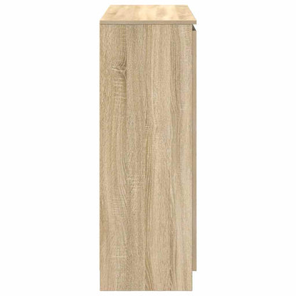 Sideboard with Drawers Sonoma Oak 100.5x35x98.5 cm Engineered Wood