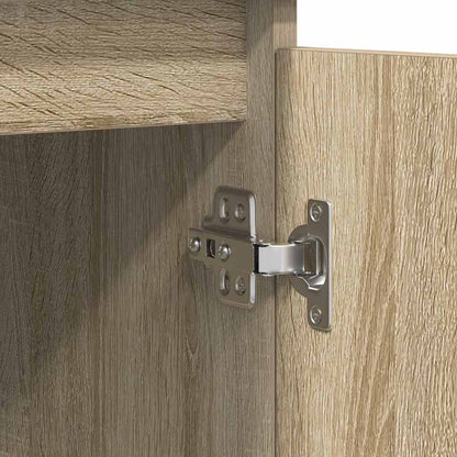 Sideboard with Drawers Sonoma Oak 100.5x35x98.5 cm Engineered Wood
