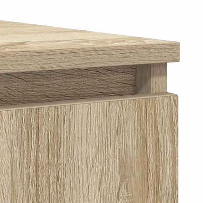 Sideboard with Drawers Sonoma Oak 100.5x35x98.5 cm Engineered Wood