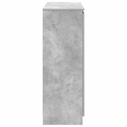 Sideboard with Drawers Concrete Grey 100.5x35x98.5 cm Engineered Wood