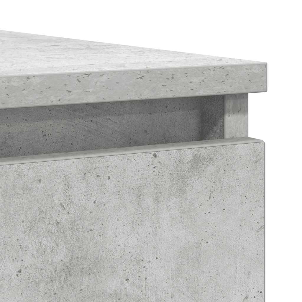 Sideboard with Drawers Concrete Grey 100.5x35x98.5 cm Engineered Wood