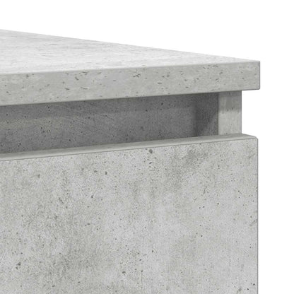 Sideboard with Drawers Concrete Grey 100.5x35x98.5 cm Engineered Wood
