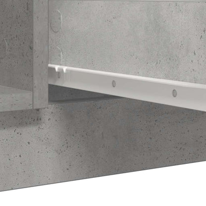 Sideboard with Drawers Concrete Grey 100.5x35x98.5 cm Engineered Wood