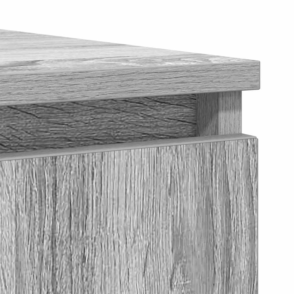 Sideboard with Drawers Grey Sonoma 100.5x35x98.5 cm Engineered Wood