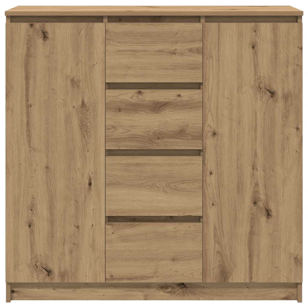 Sideboard with Drawers Artisan Oak 100.5x35x98.5 cm Engineered Wood