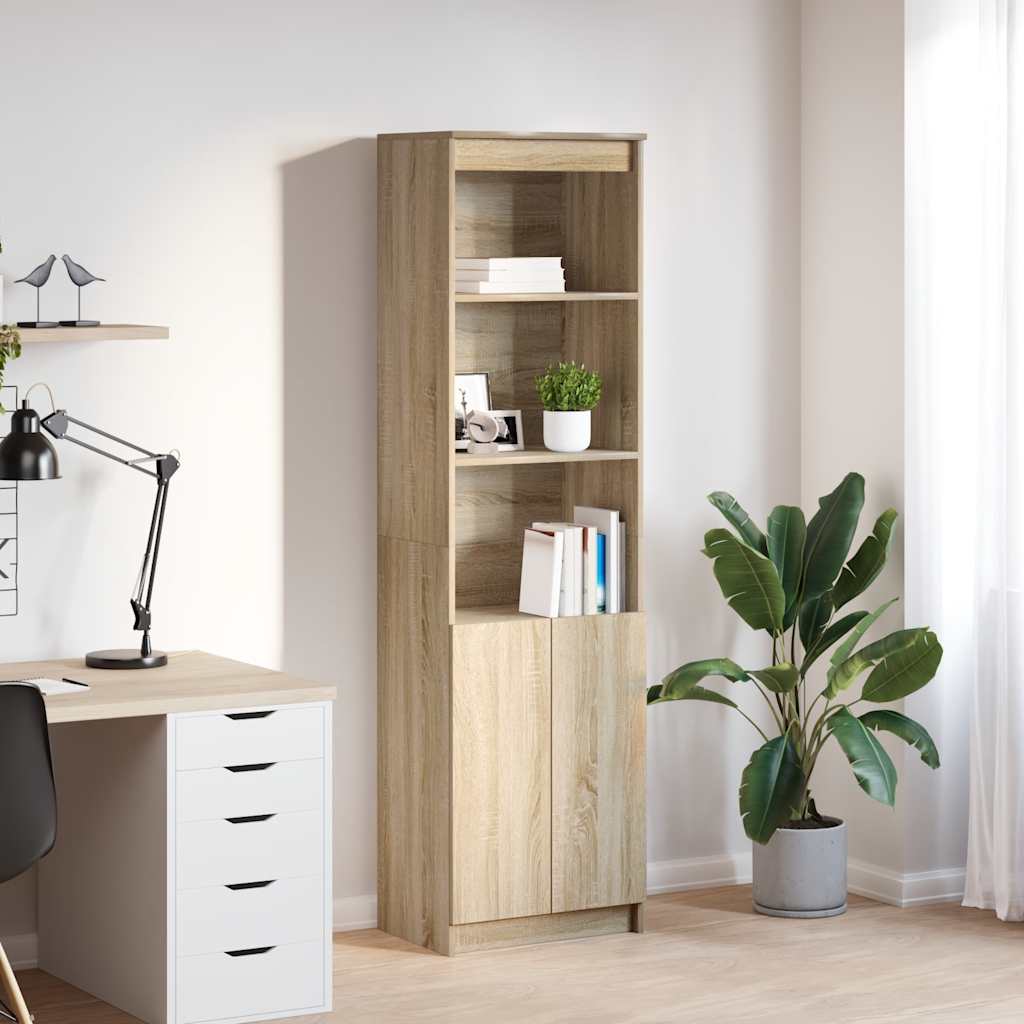 Highboard Sonoma Oak 50x35x180 cm Engineered Wood