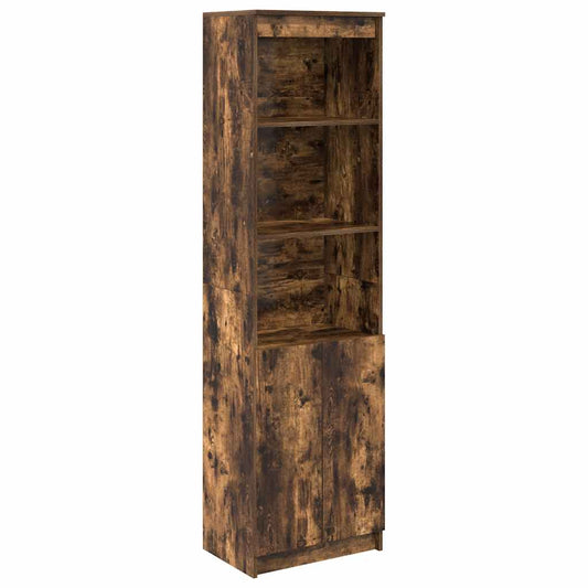 Highboard Smoked Oak 50x35x180 cm Engineered Wood