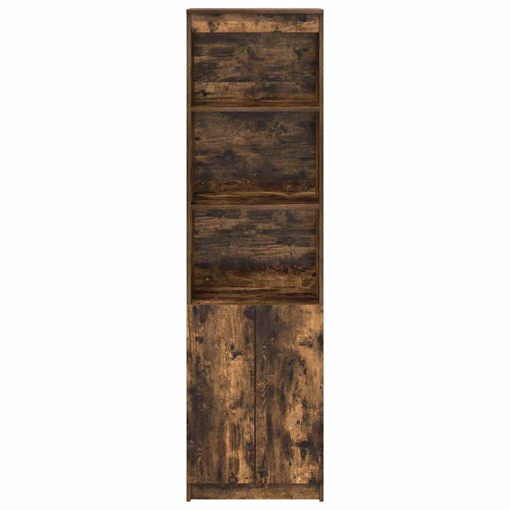 Highboard Smoked Oak 50x35x180 cm Engineered Wood