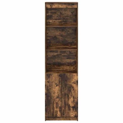 Highboard Smoked Oak 50x35x180 cm Engineered Wood