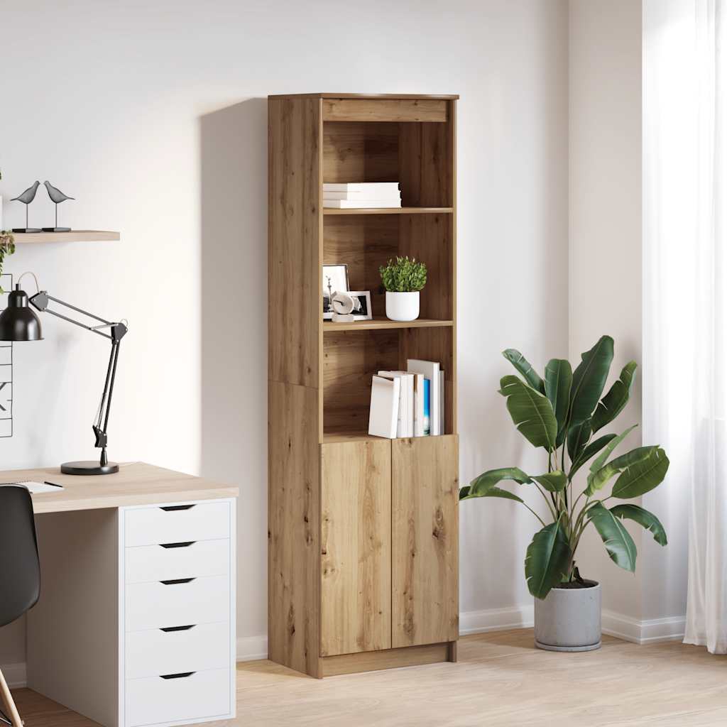 Highboard Artisan Oak 50x35x180 cm Engineered Wood
