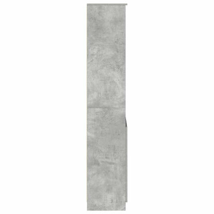 Highboard Concrete Grey 70x35x180 cm Engineered Wood