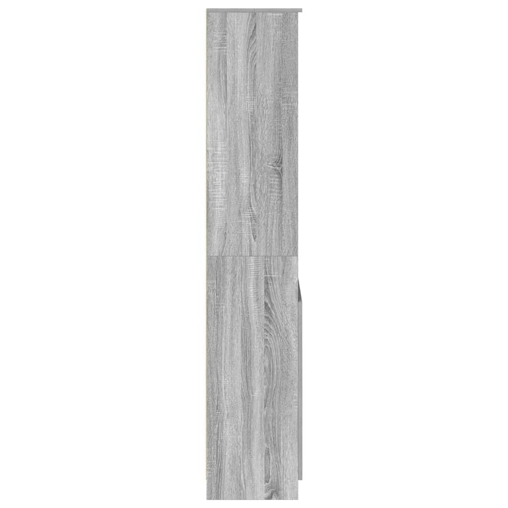 Highboard Grey Sonoma 70x35x180 cm Engineered Wood