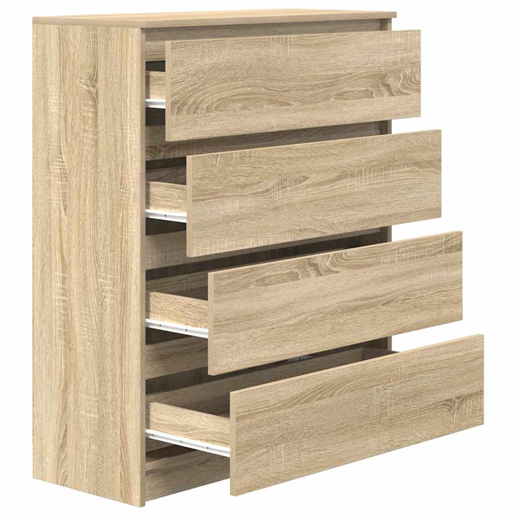 Sideboard Sonoma Oak 80x35x99 cm Engineered Wood