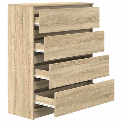 Sideboard Sonoma Oak 80x35x99 cm Engineered Wood