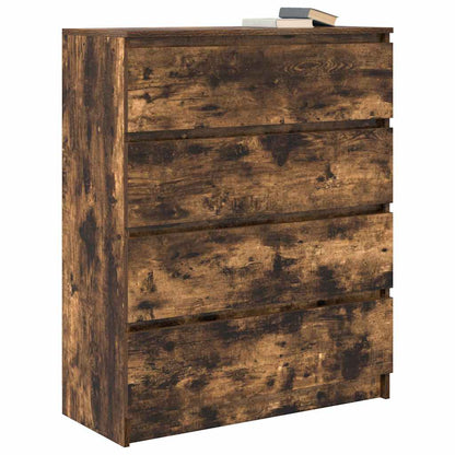 Sideboard Smoked Oak 80x35x99 cm Engineered Wood