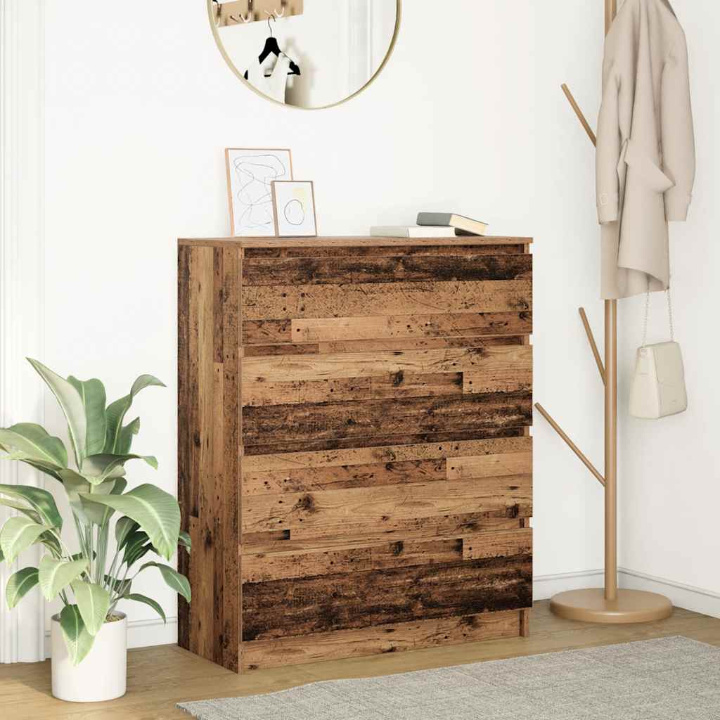 Sideboard Old Wood 80x35x99 cm Engineered Wood