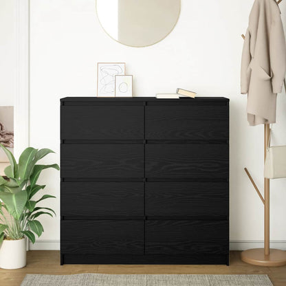 Sideboard Black Oak 100x35x99 cm Engineered Wood