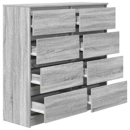 Sideboard Grey Sonoma 100x35x99 cm Engineered Wood