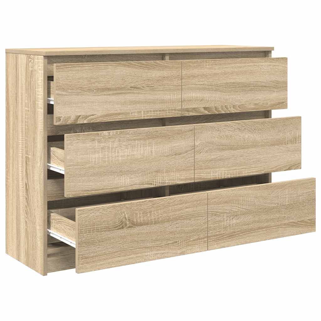 Sideboard Sonoma Oak 100x35x76 cm Engineered Wood