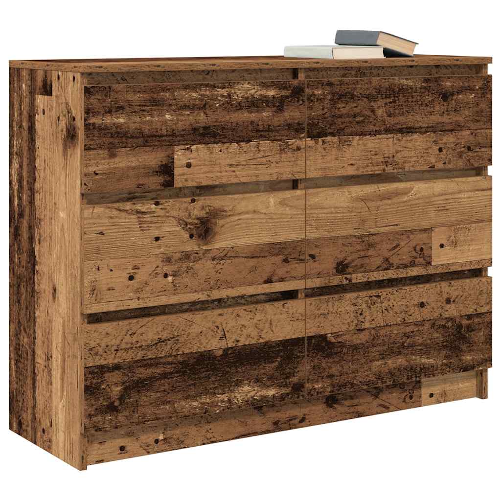 Sideboard Old Wood 100x35x76 cm Engineered Wood