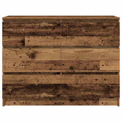 Sideboard Old Wood 100x35x76 cm Engineered Wood