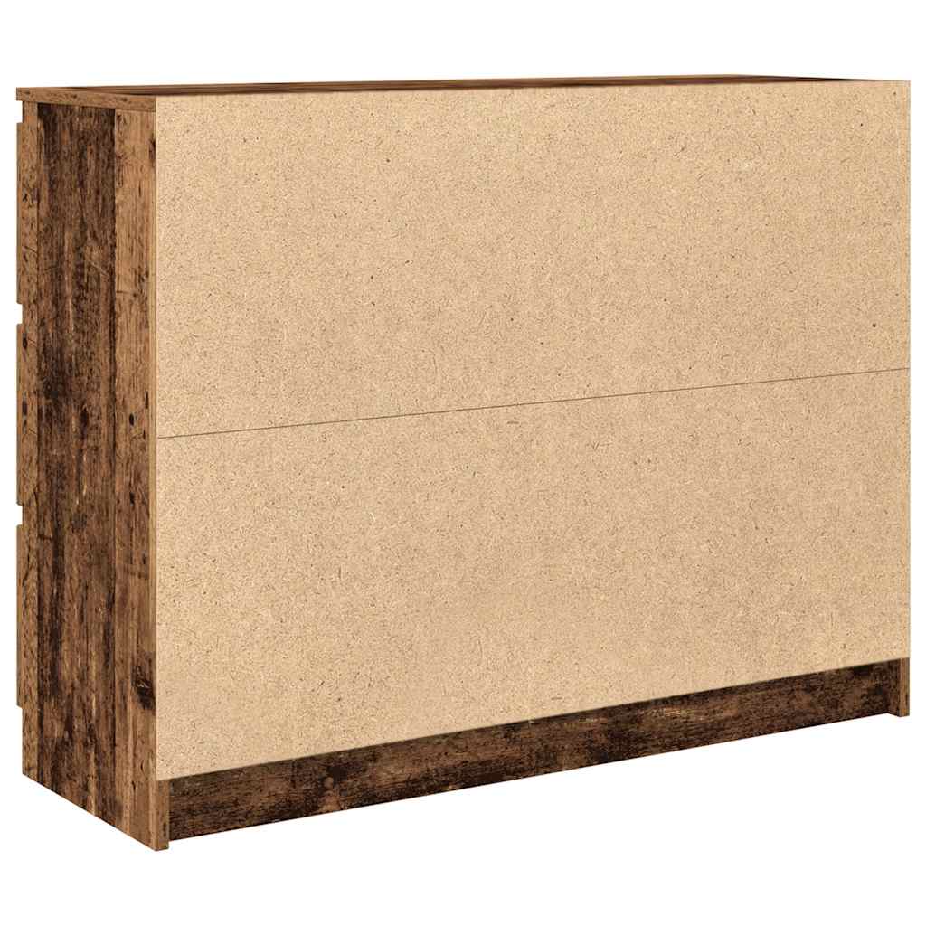 Sideboard Old Wood 100x35x76 cm Engineered Wood