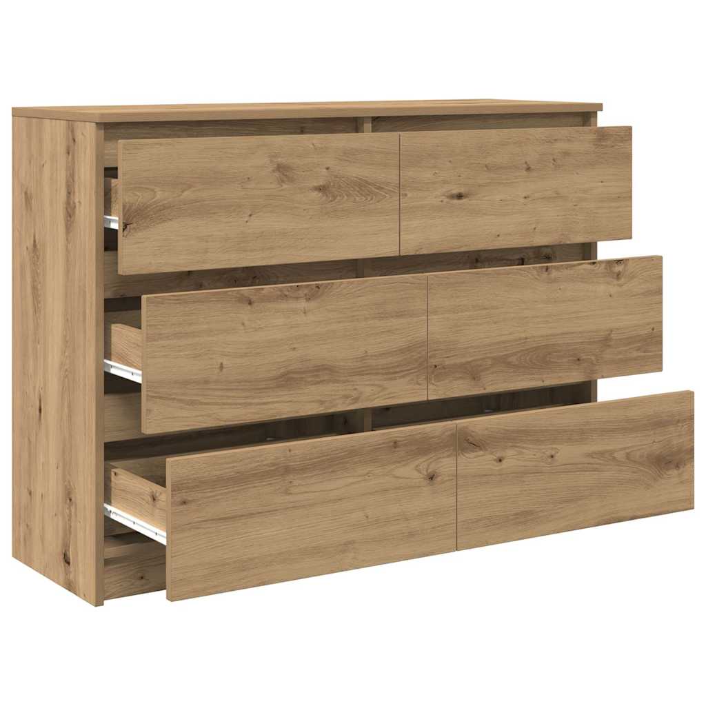 Sideboard Artisan Oak 100x35x76 cm Engineered Wood