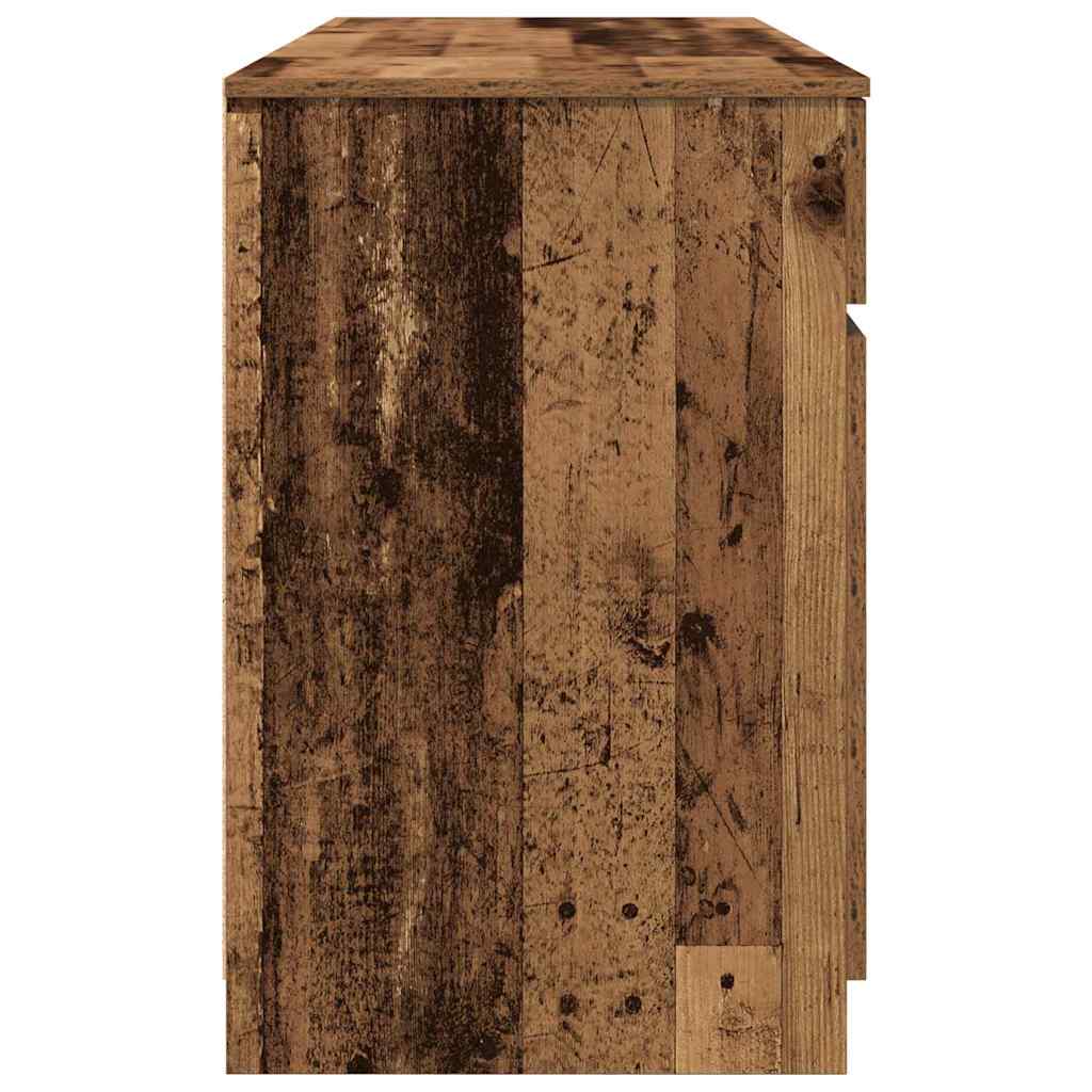 Desk with Drawer Old wood 140 x 49 x 76 cm Engineered wood