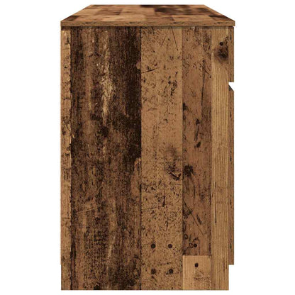 Desk with Drawer Old wood 140 x 49 x 76 cm Engineered wood